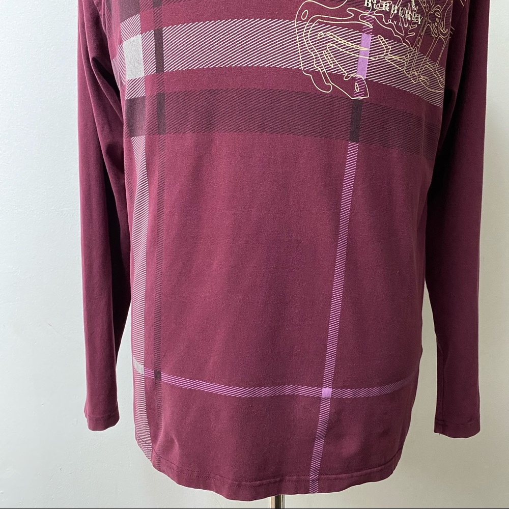 Burberry Prorsum Nova Check Plaid Logo Graphic Tee - Picture 4 of 15